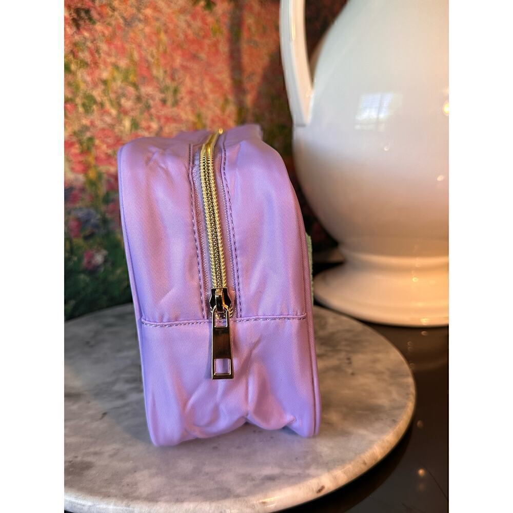 Purple & Clear "MAMA" zipper bag pouch w/ colorful letter patches - Picture 4 of 4